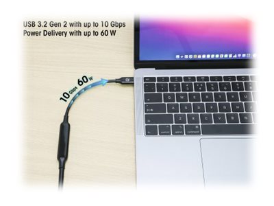 MANHATTAN USB 3.2 Gen 2 Aktives Typ-C Kabel Detailansicht