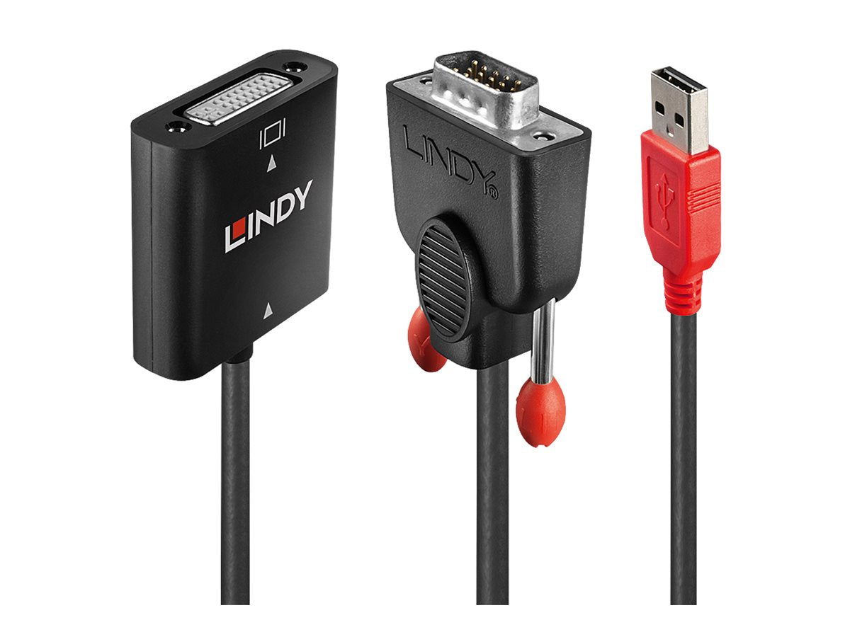 LINDY VGA auf DVI-D Konverter Vorderansicht