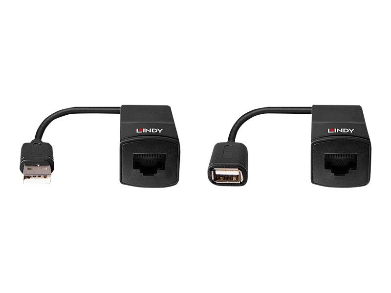 LINDY 60m USB 1.1 Cat.6 Extender Basic Anschlussansicht