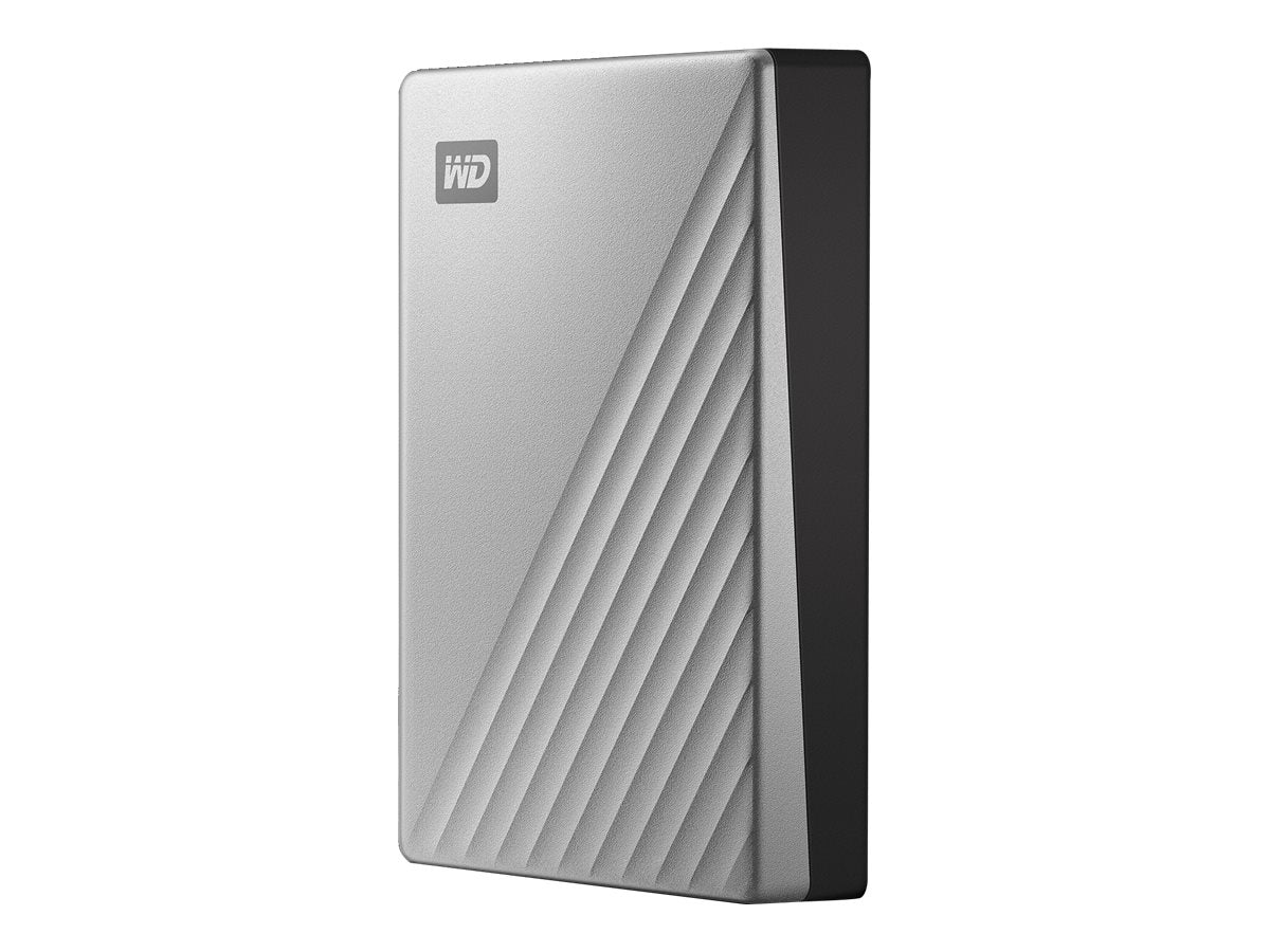 WD My Passport Ultra 4TB Silver USB-C/USB3.0 HDD Vorderansicht