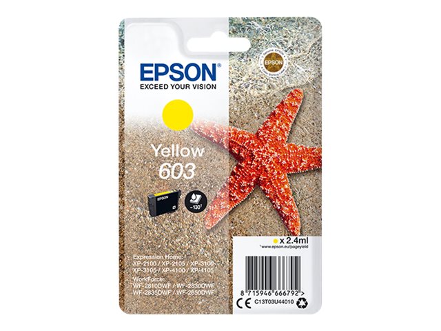 EPSON 1LB Singlepack Yellow 603 Ink Verpackung