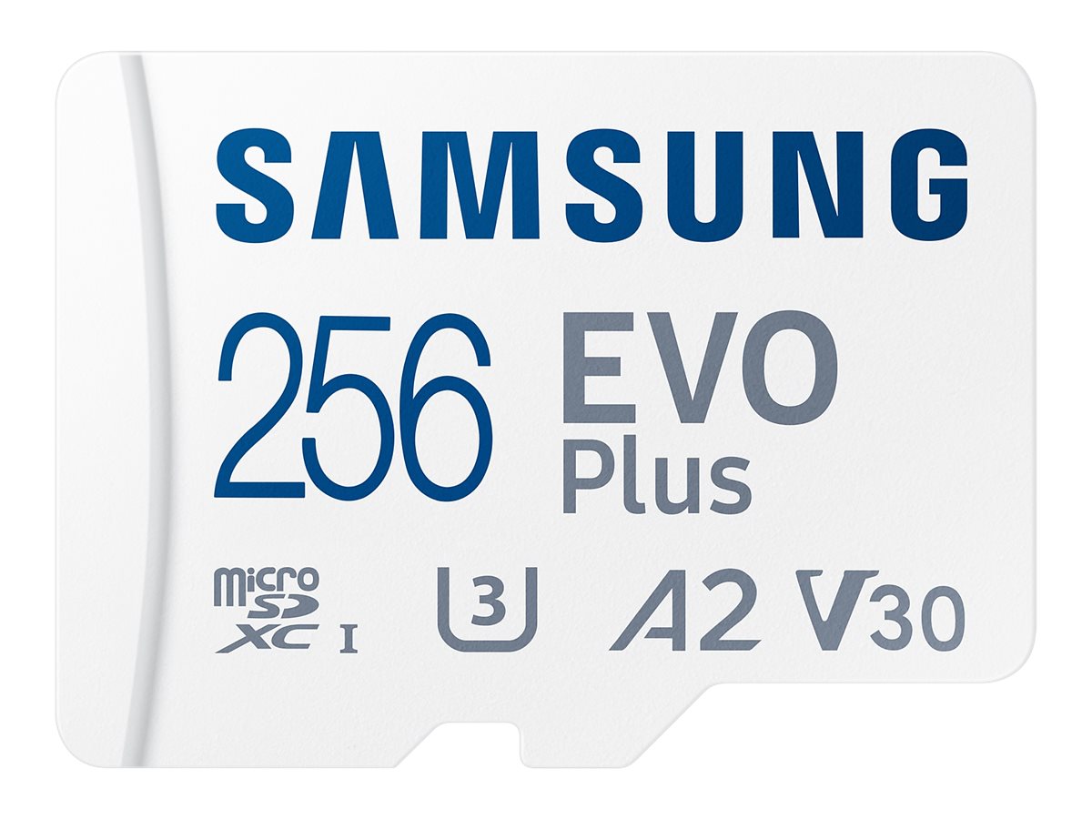 SAMSUNG EVO PLUS microSD 256GB Vorderansicht