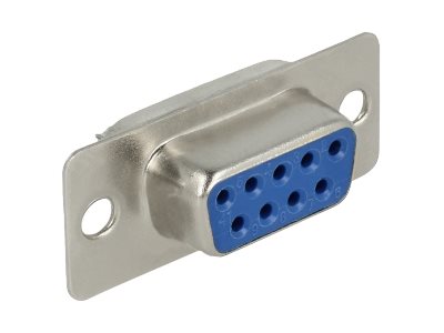 DELOCK Steckverbinder Sub-D 9 Pin Buchse - Vorderansicht
