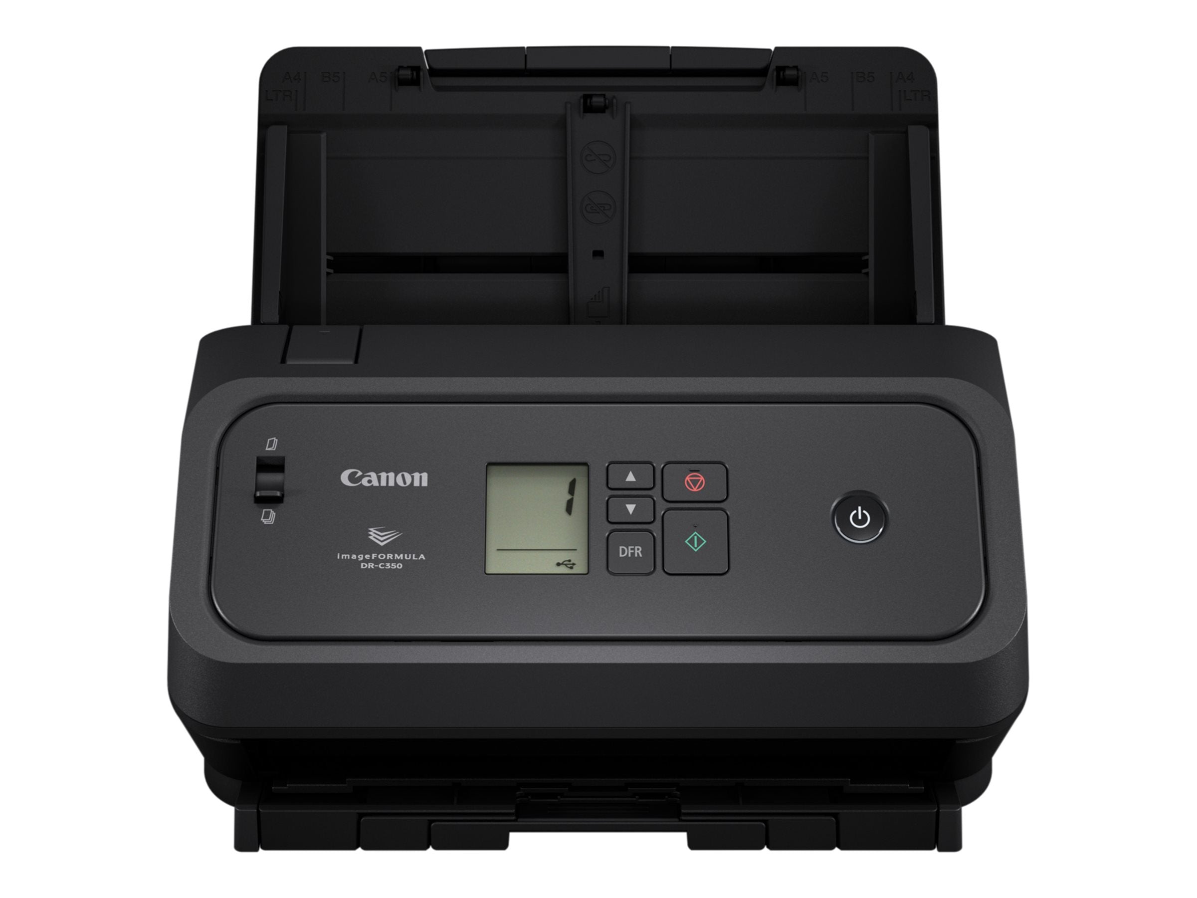 Vorderansicht des CANON DR-C350 A4 Document Scanner