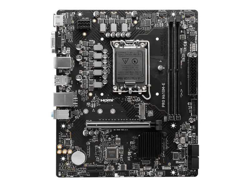 MSI PRO H610M-E Motherboard Vorderansicht