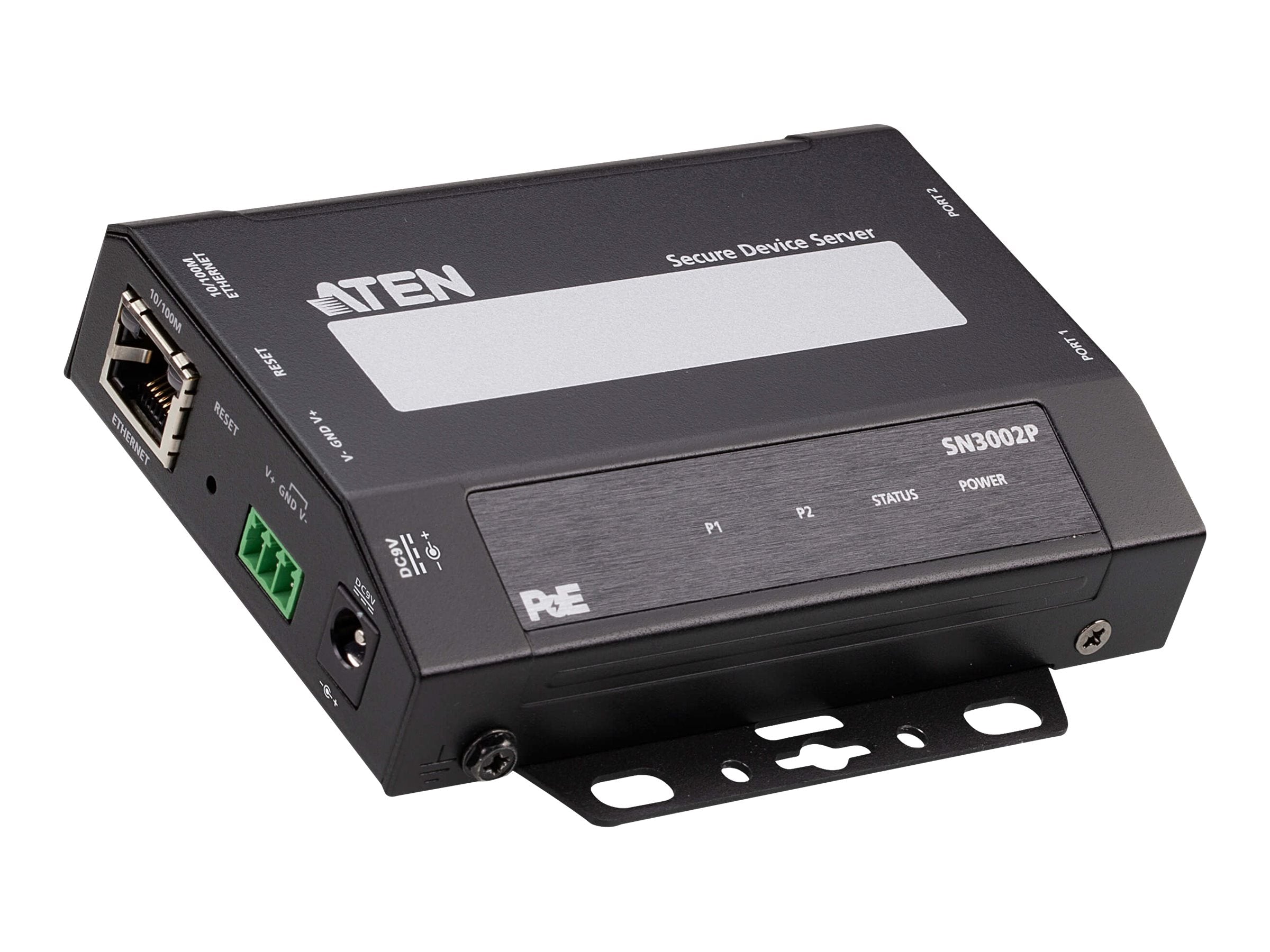ATEN SN3002P 2-Port RS-232 Secure Device Server PoE Detailansicht