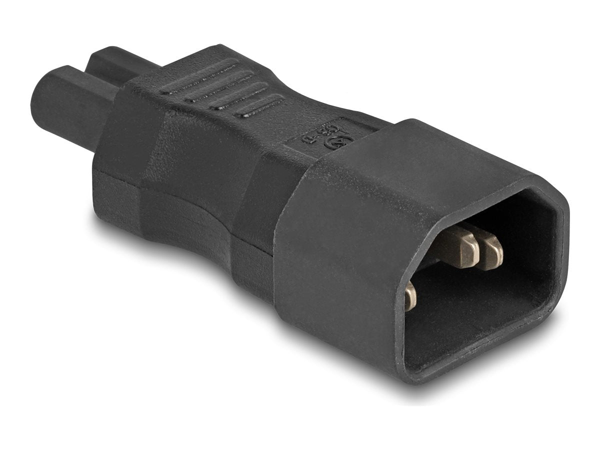 DELOCK Netzadapter IEC 60320 - C14 auf C7 Stecker - Vorderansicht