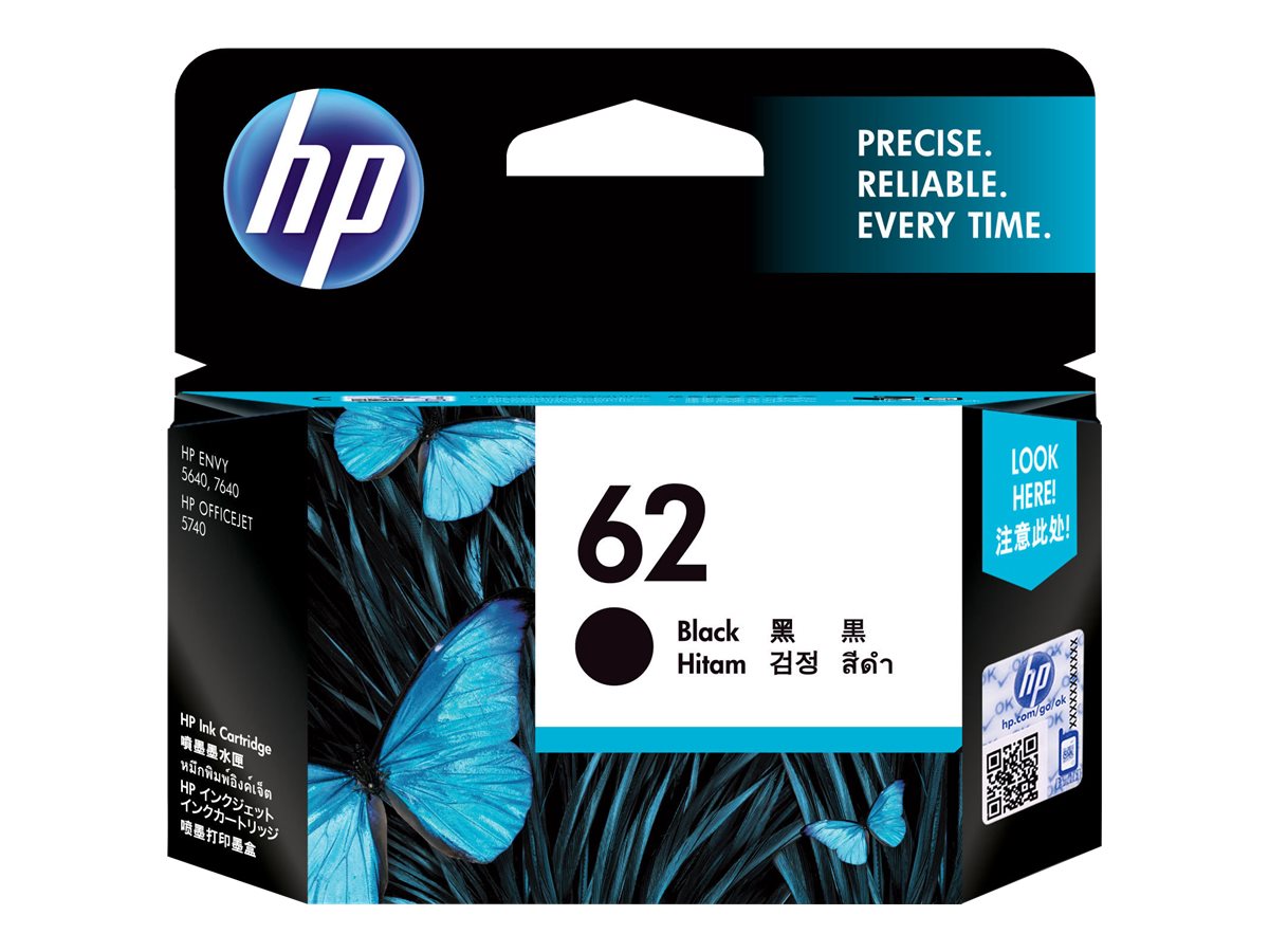 HP 62 original Tintenpatrone C2P04AE UUS schwarz - Detailansicht