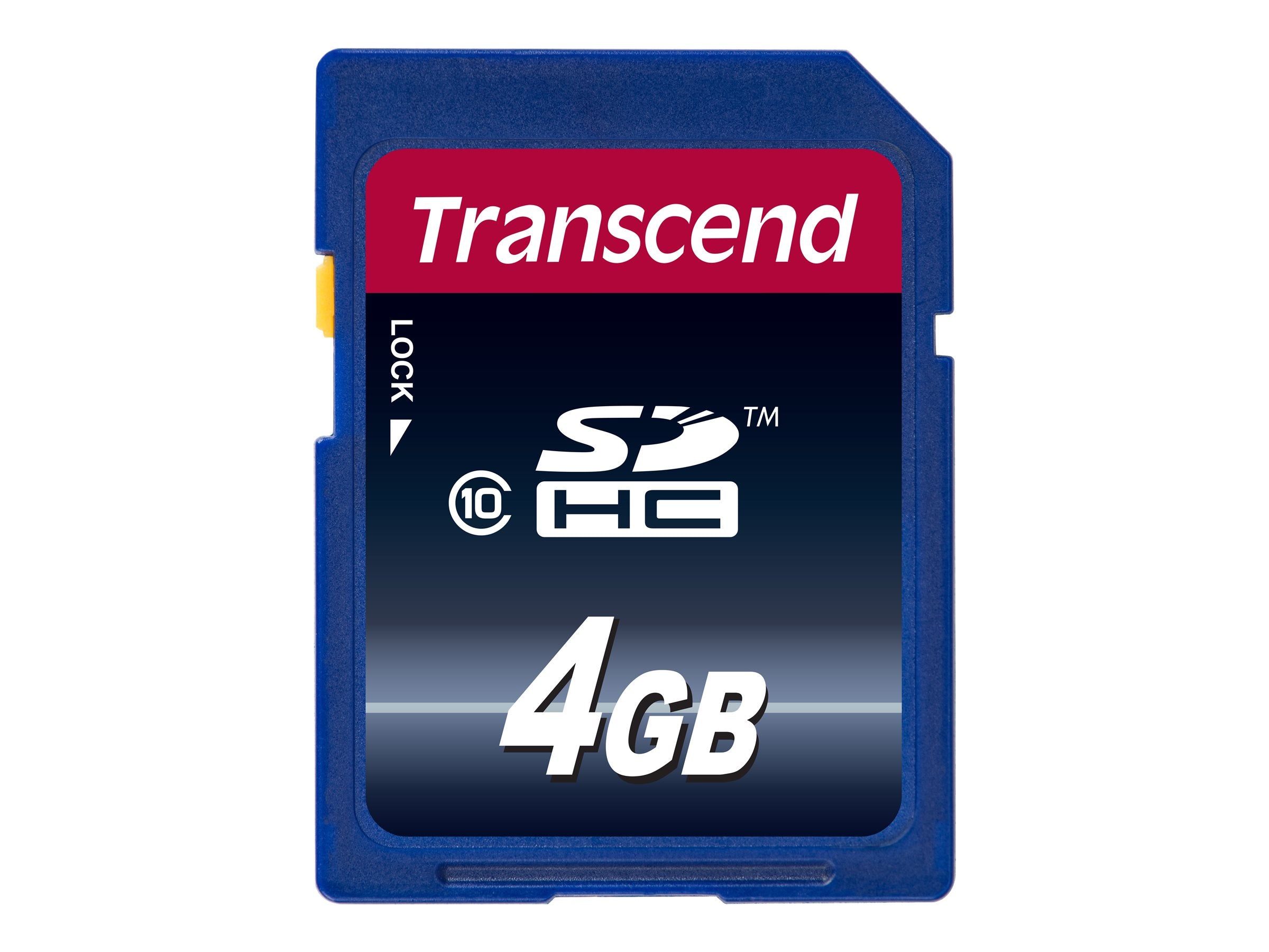 TRANSCEND Premium 4GB SDHC UHS-I Card Vorderansicht