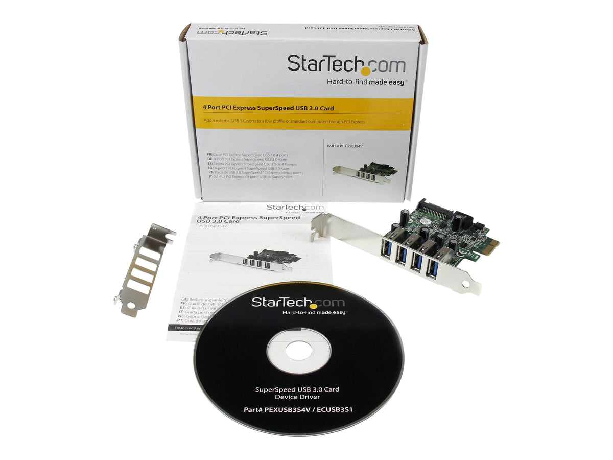 STARTECH.COM PEXUSB3S4V 4 Port PCI Express USB 3.0 Card Verpackung