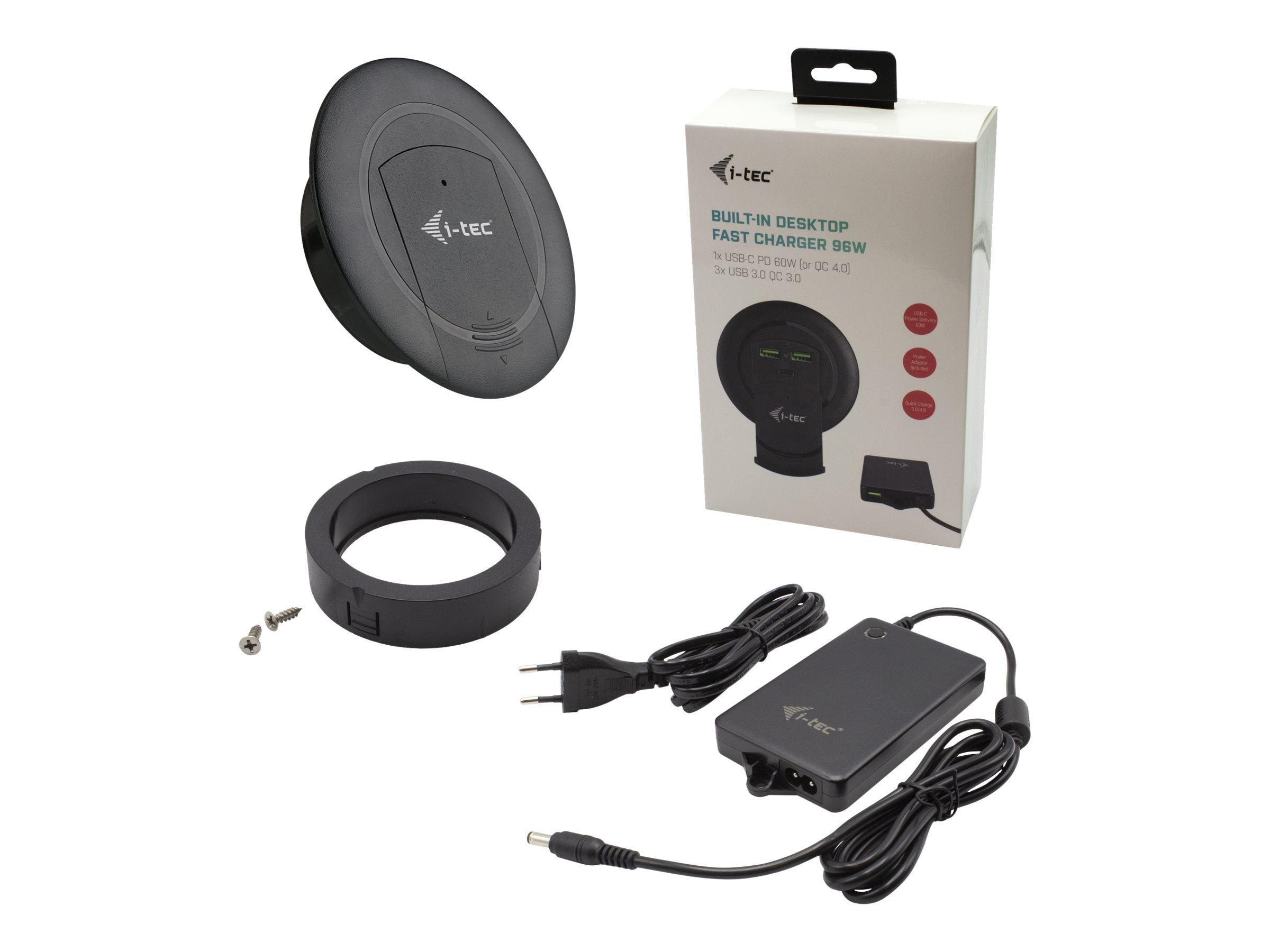 I-TEC Built-in Desktop Fast Charger Vorderansicht