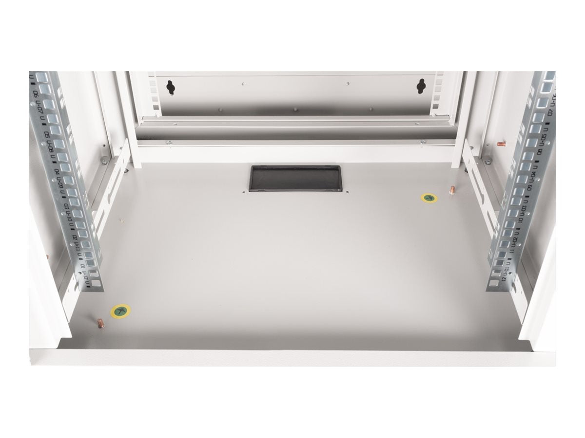 ROLINE Wandgehäuse Pro 48,26cm 19Zoll 12 HE 600x600 BxT zweiteilig schwenkbar grau - Seitenansicht