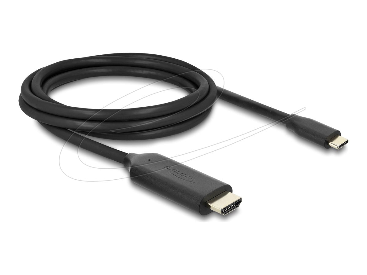 DELOCK USB Type-C zu HDMI Kabel DP Alt Mode 8K 60 Hz Vorderansicht