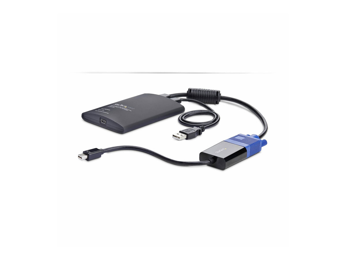 STARTECH.COM Mobiler Laptop Crash-Cart-Adapter USB-VGA-Mini DisplayPort KVM-Konsole Dateiubertragung-Videoaufzeichnung TAA