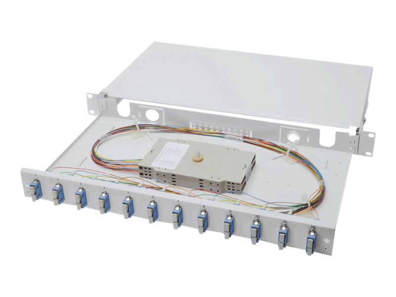 DIGITUS LWL Spleissbox 1HE Vorderansicht