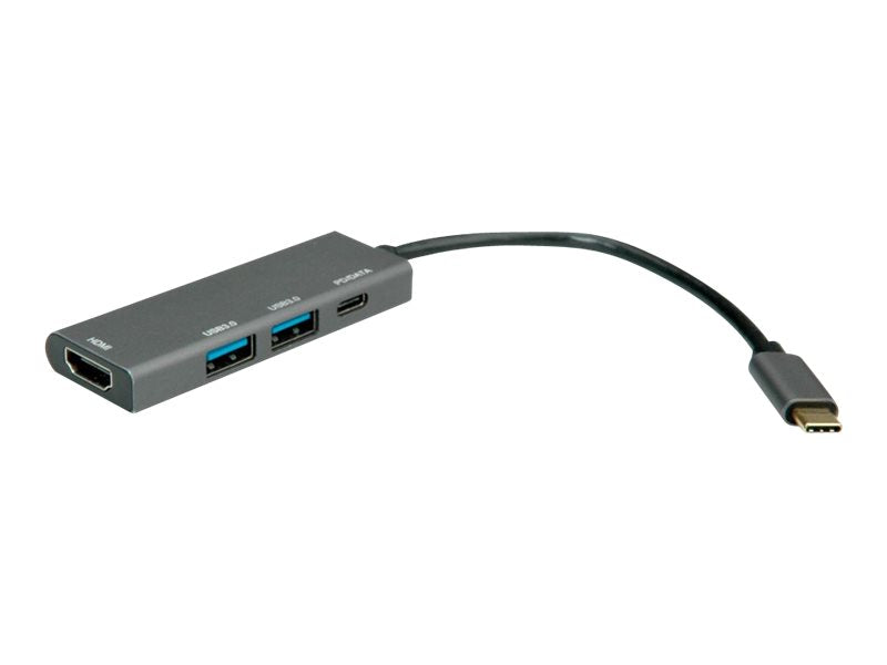 ROLINE GOLD USB Typ C Dockingstation HDMI 4K Vorderansicht