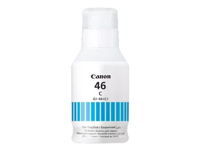 Vorderansicht der CANON GI-46 C EMB Cyan Ink Bottle