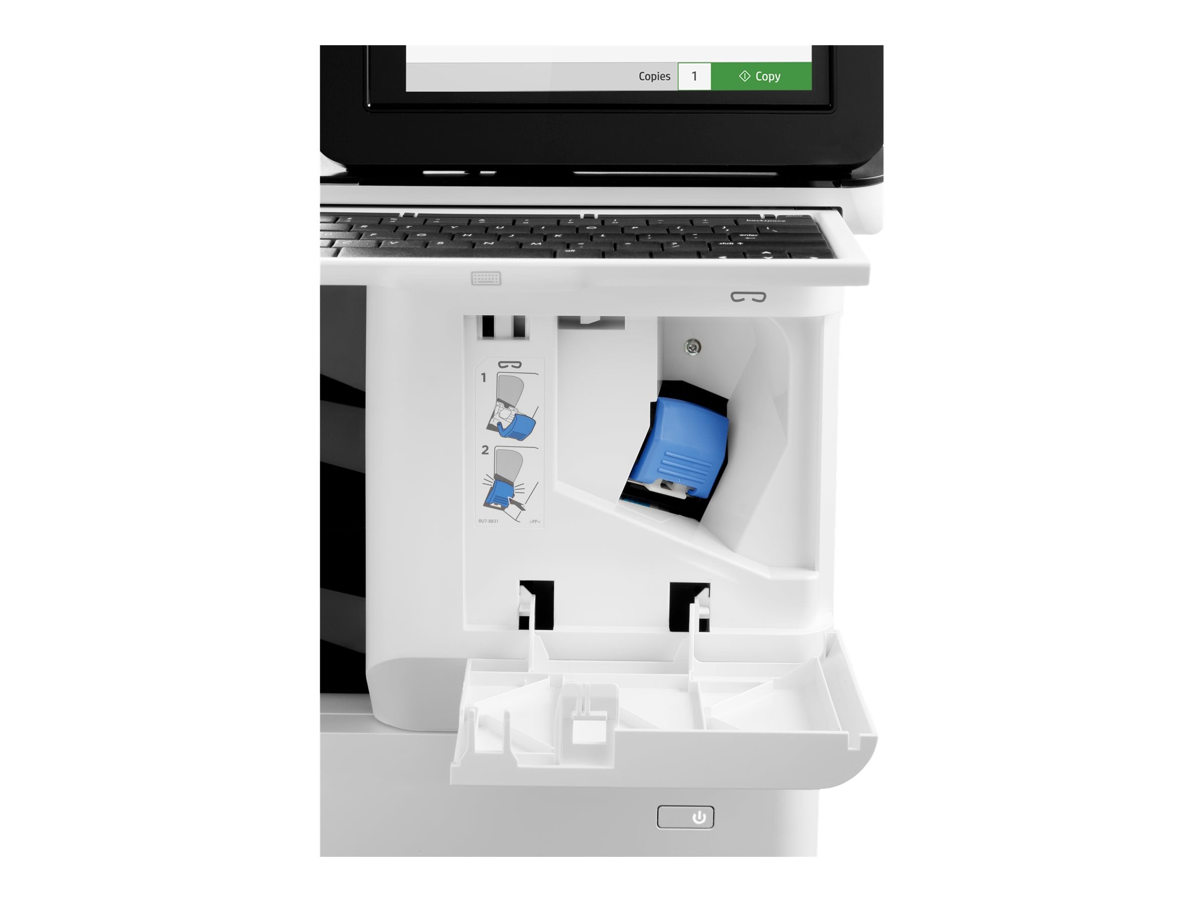 HP LaserJet Enterprise Flow MFP M635z Seitenansicht