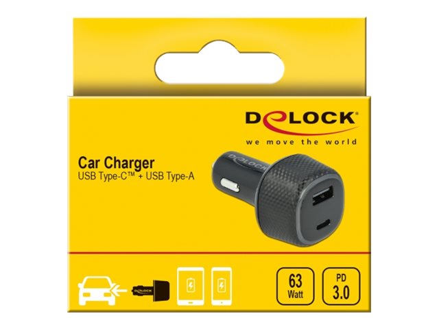 DELOCK Kfz Ladeadapter USB Type-C PD 3.0 Verpackung