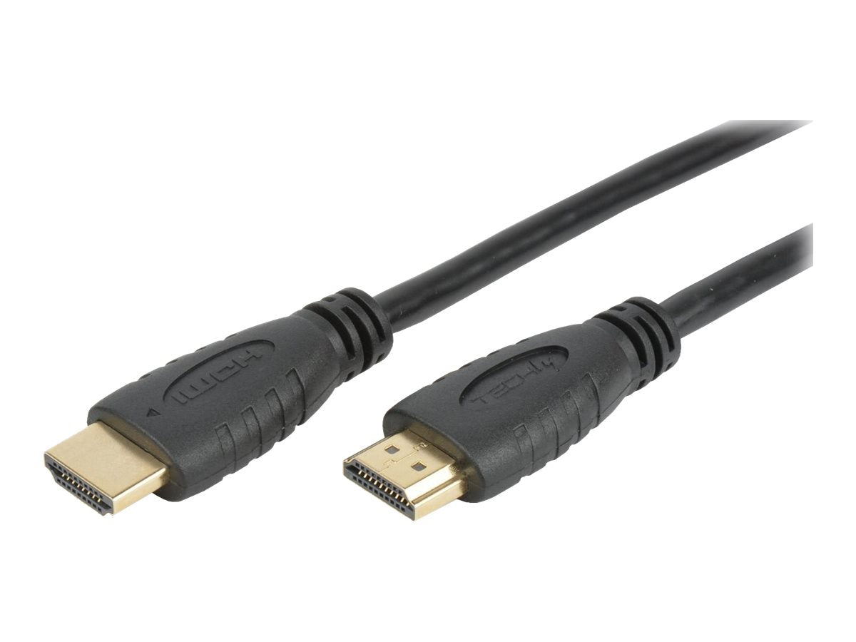 TECHLY HDMI 4K 60Hz Anschlusskabel 6m Vorderansicht