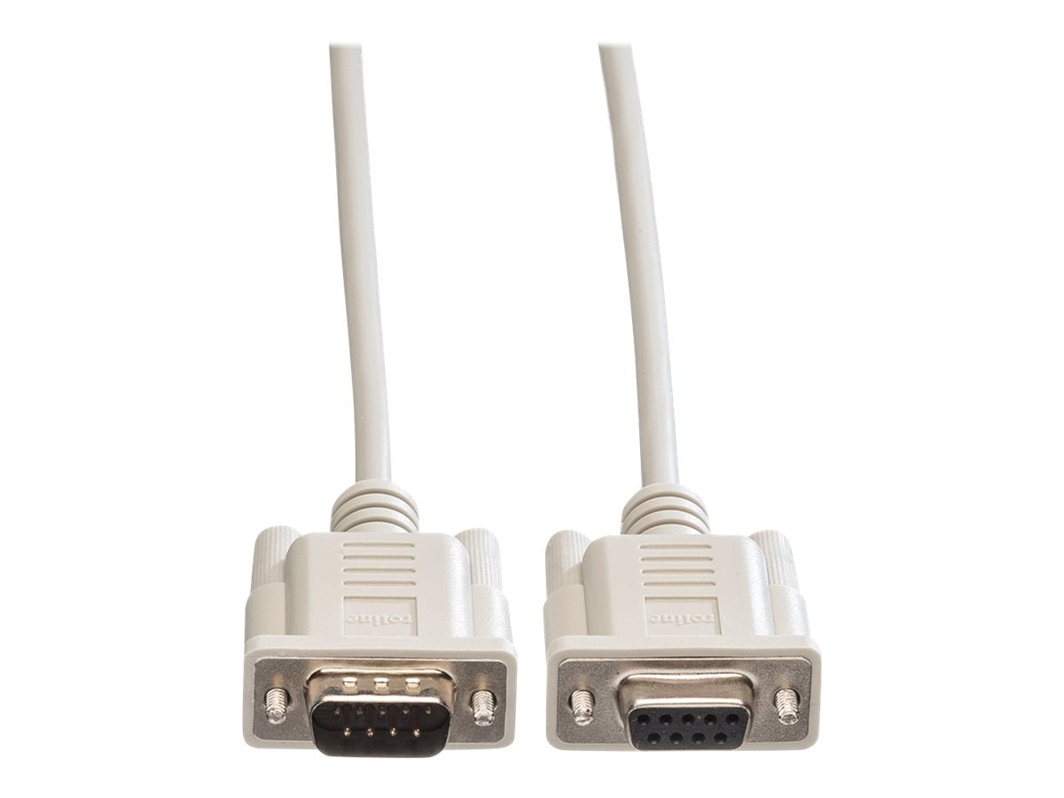 ROLINE RS232-Kabel 9pol ST-BU 1,8m - Detailansicht der Stecker