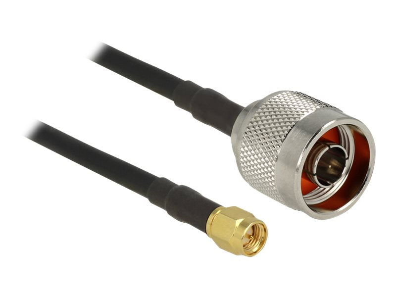 DELOCK Antennenkabel N Stecker > SMA Stecker CFD200/RF200 5m low loss - Vorderansicht