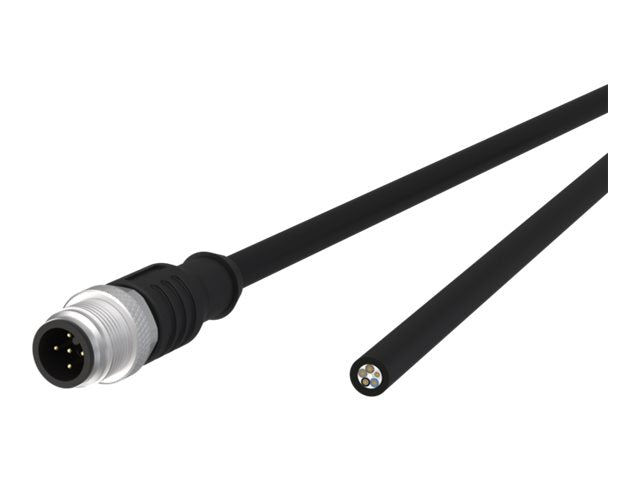 METZ CONNECT Sensor-/Aktorltg. M12-ST A-kodiert gerade-freies Ende ungeschirmt 5polig PUR 10m - Vorderansicht