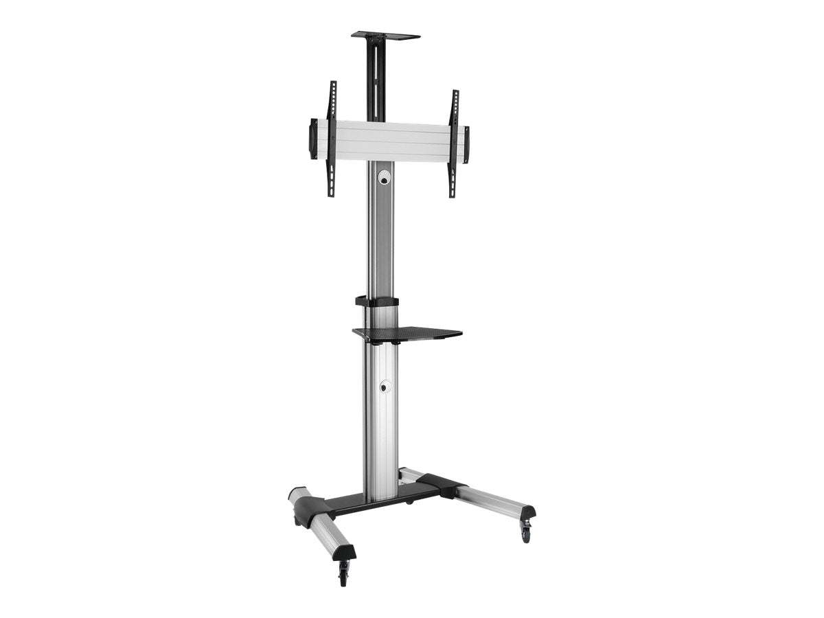 ROLINE LCD-/TV-Rollständer silber Vorderansicht