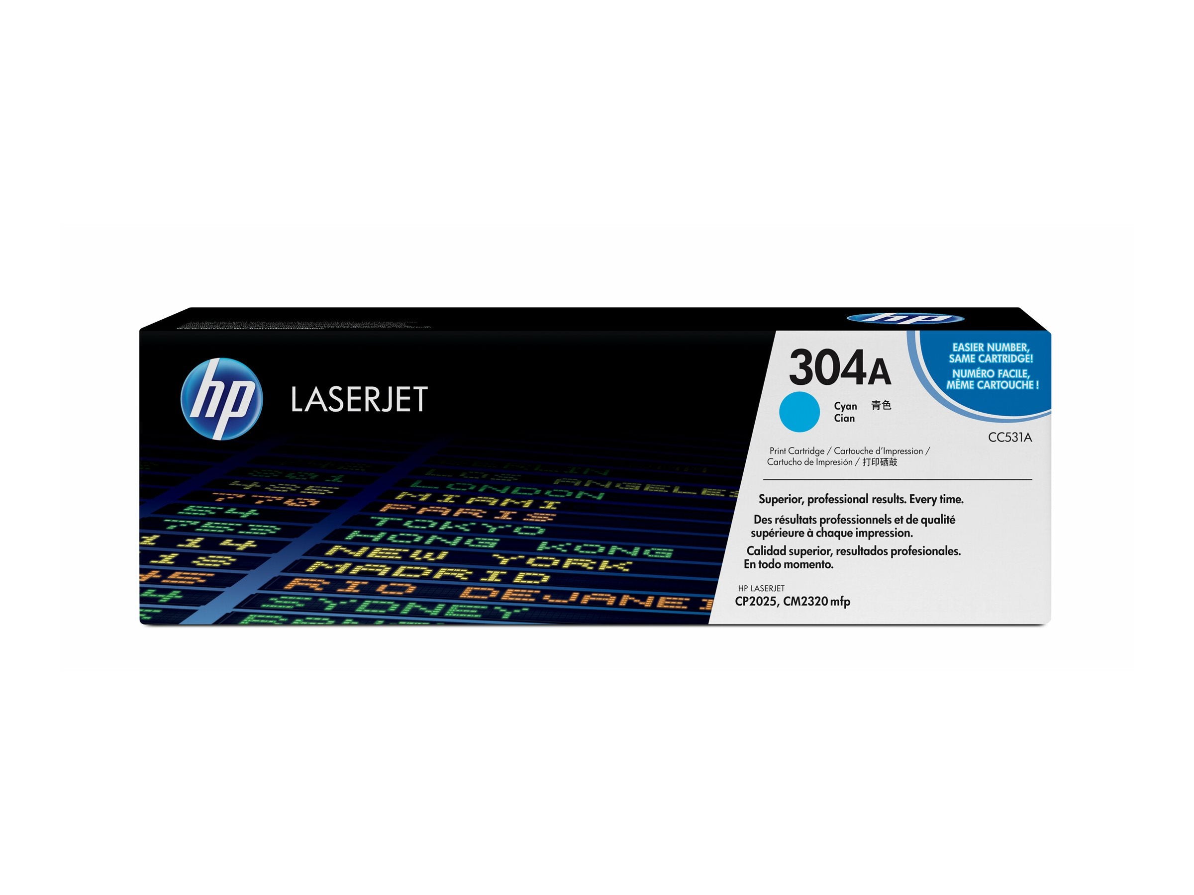 HP 304A Tonerpatrone CC531A cyan Verpackung