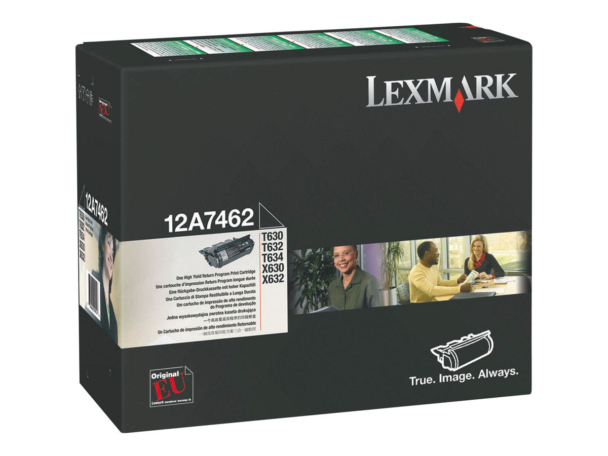 LEXMARK T63X Toner schwarz hohe Kapazität Vorderansicht