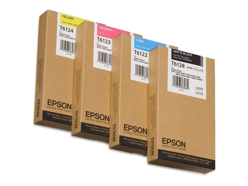 EPSON T6128 Tintenpatrone Matte Schwarz Detailansicht