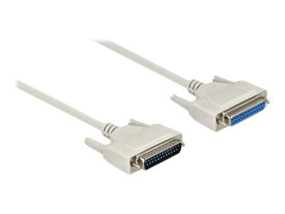 DELOCK Serielles Kabel D-Sub 25 Stecker zu Buchse 0,5m - Verpackung