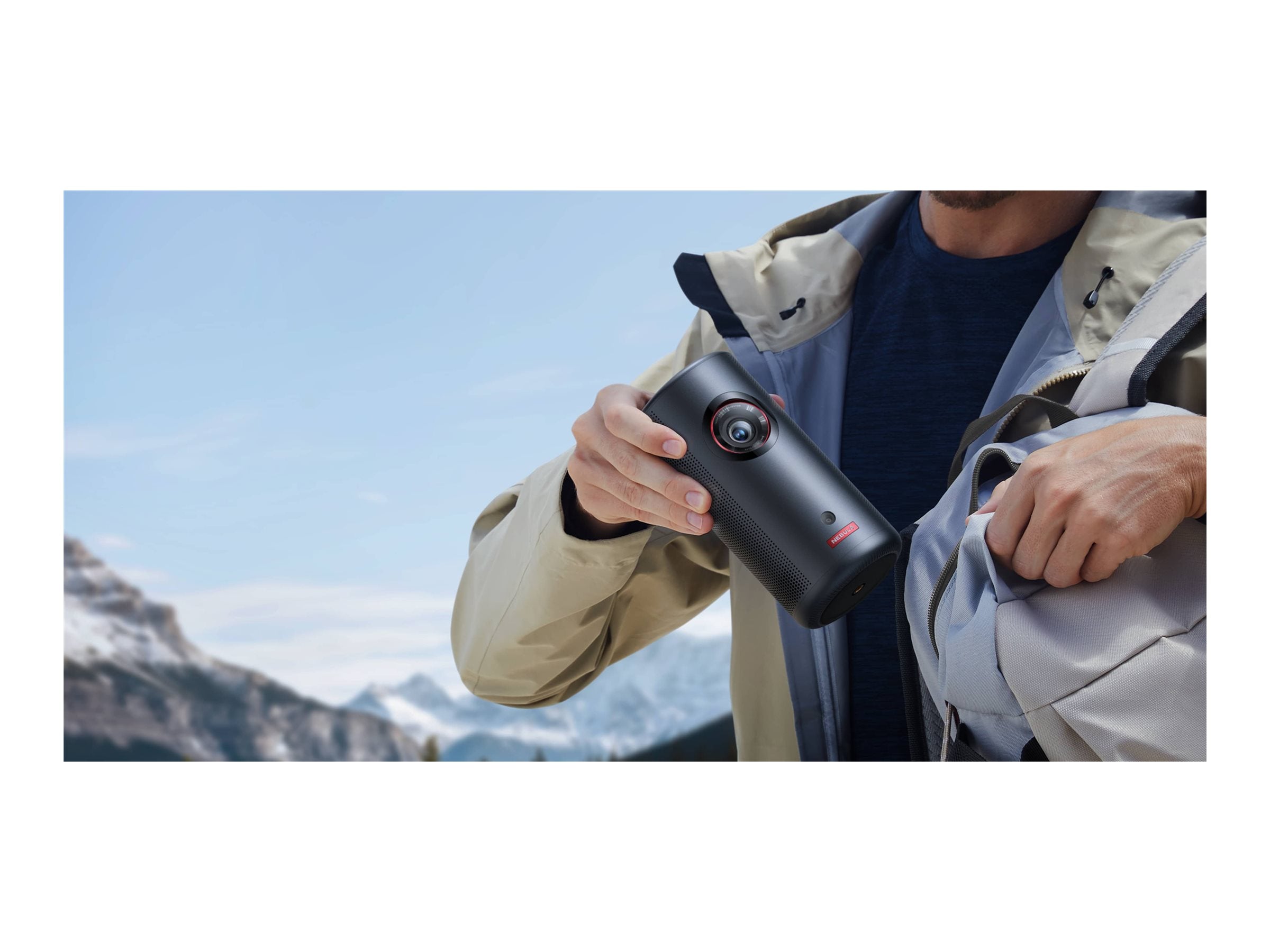 ANKER Nebula Capsule 3 Laser GTV Mini-Projektor Vorderansicht