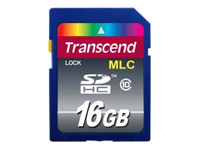 TRANSCEND 16GB SDHC Class10 CARD (MLC) Vorderansicht