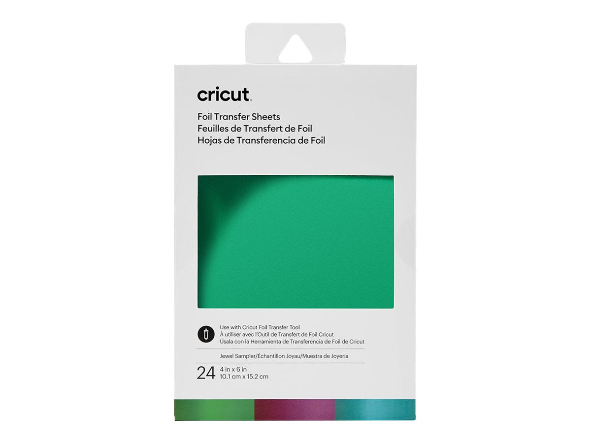 CRICUT Transfer Foil Sheets Sampler Anwendung