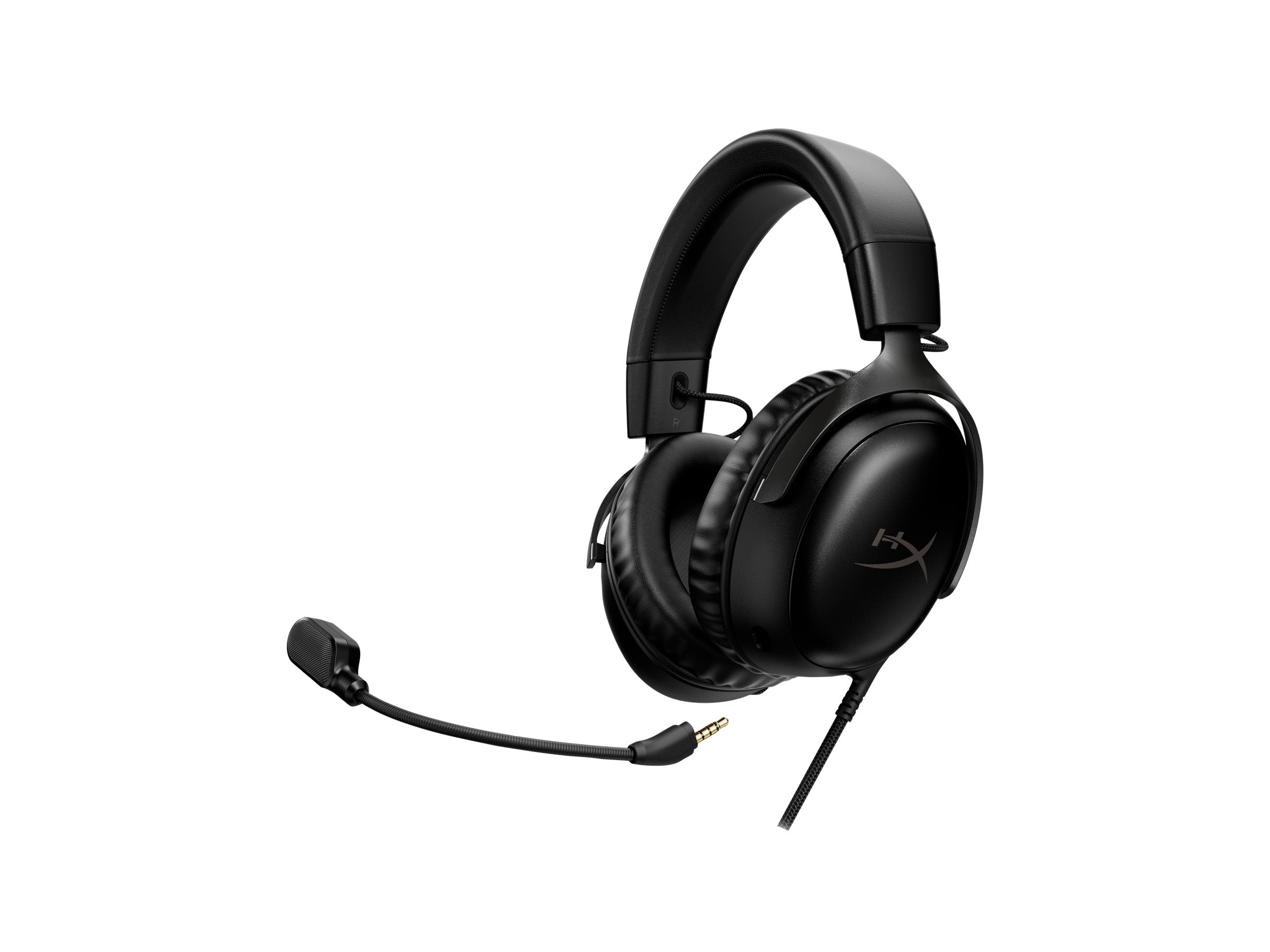 HP HyperX Cloud III gamer headset BLK - Detailaufnahme der Ohrmuscheln