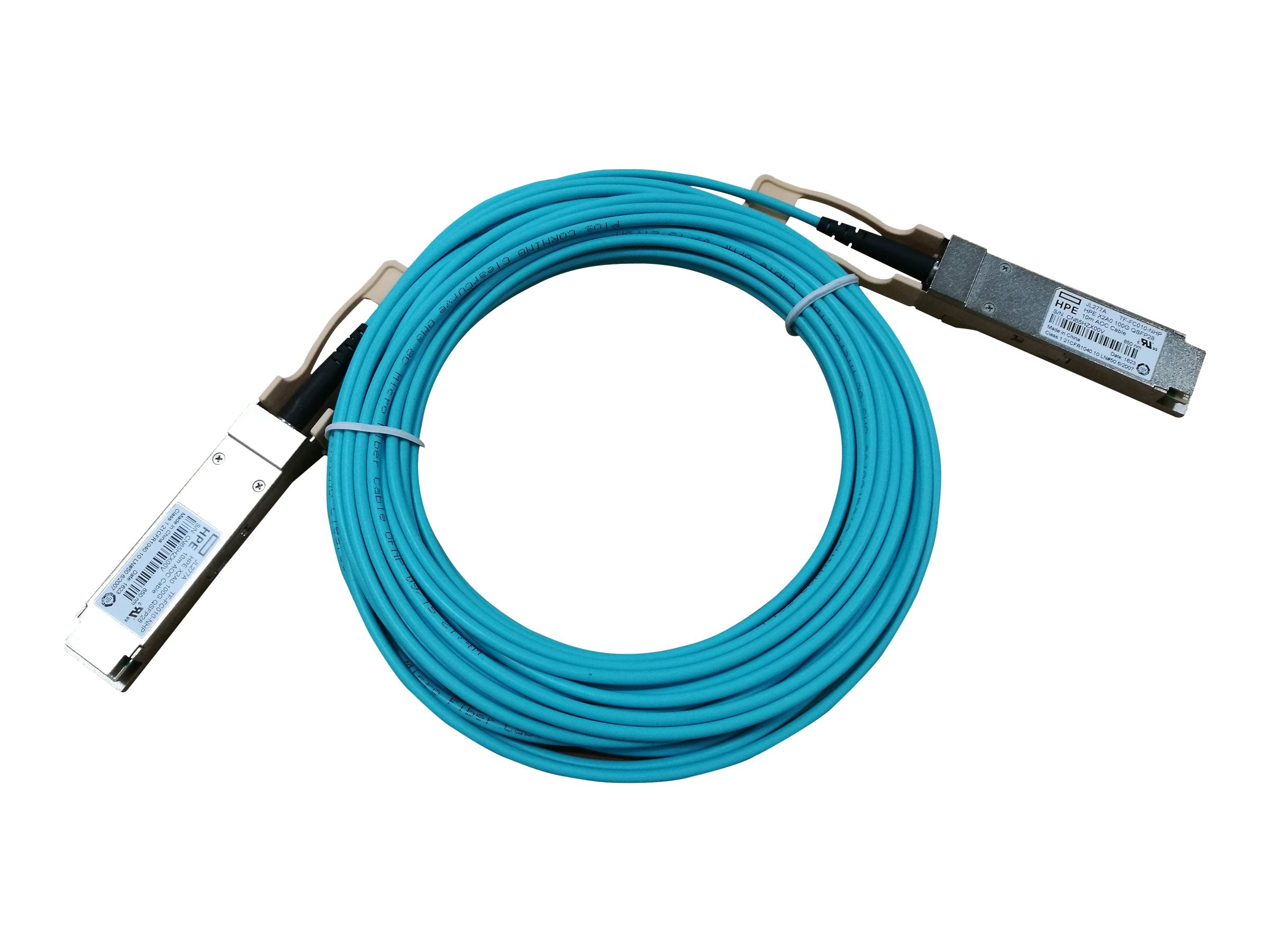 HPE X2A0 AOC Cable 100G QSFP28 5m - Vorderansicht