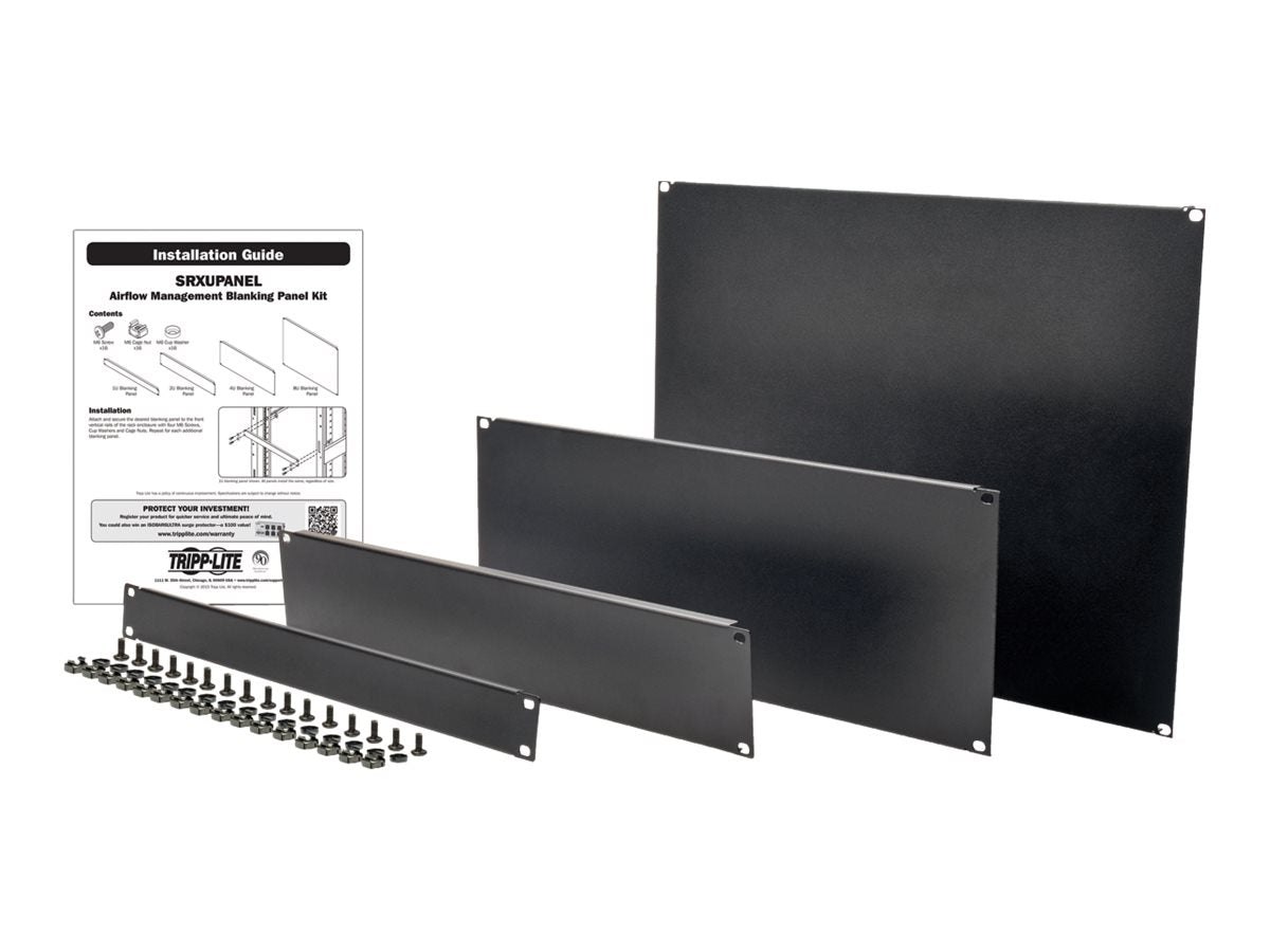 EATON TRIPPLITE Rack Enclosure Server Cabinet 4 Piece Blanking Panel Kit Vorderansicht