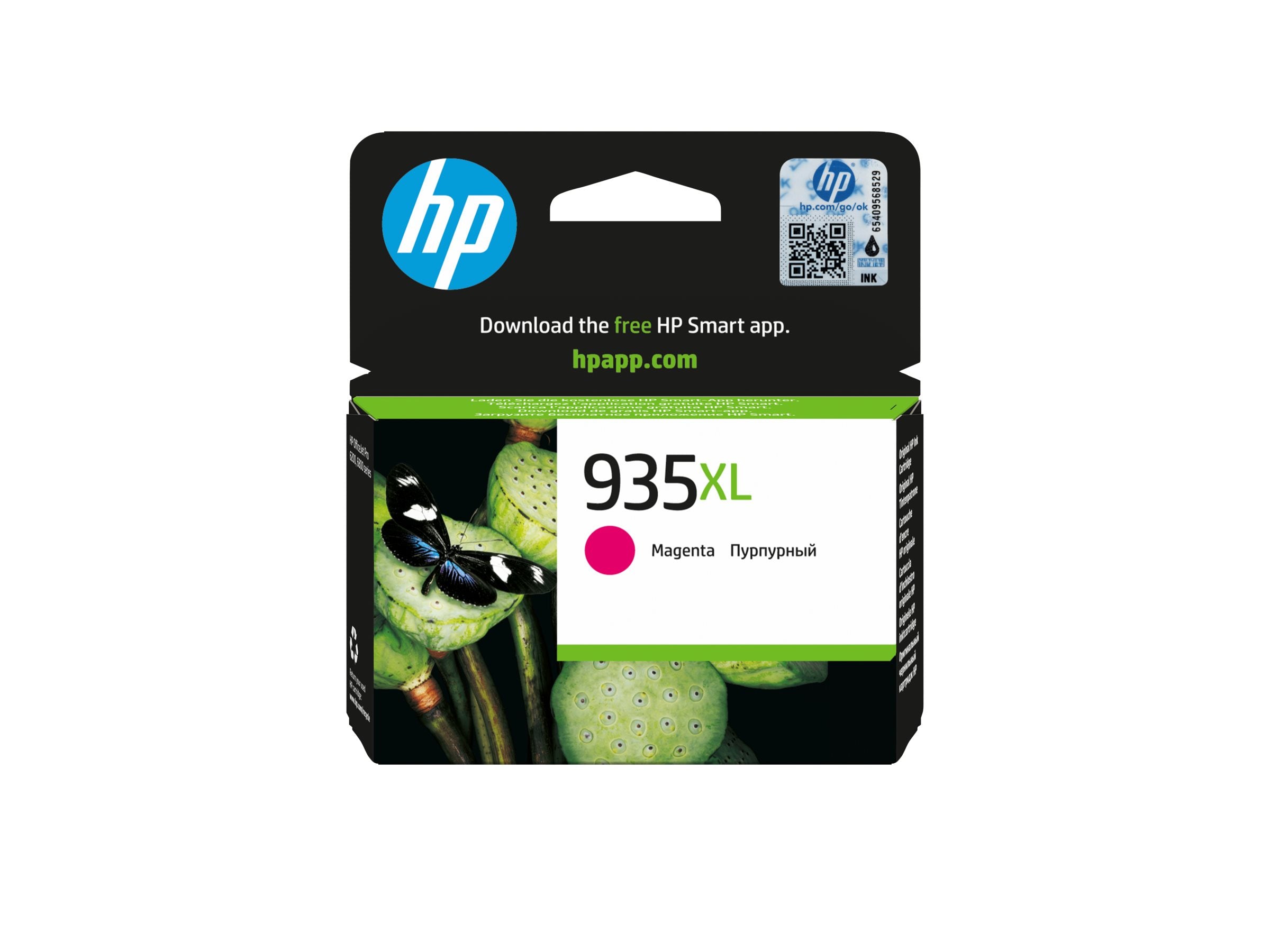 HP 935XL original Tintenpatrone C2P25AE BGX magenta Vorderansicht