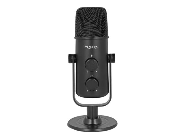 DELOCK Multifunktionales Doppelkapsel USB Mikrofon Vorderansicht
