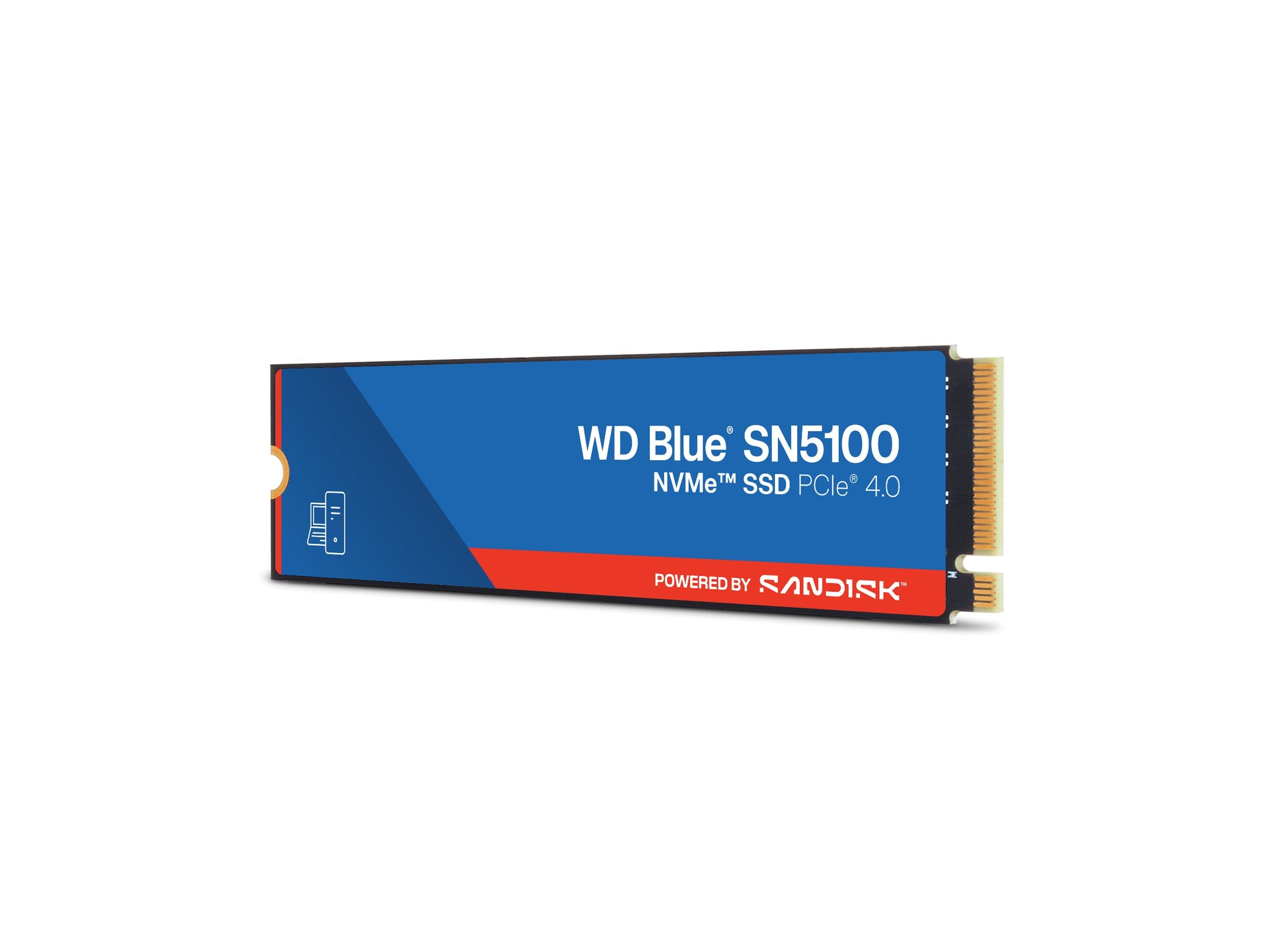 WD Blue SN5100 NVMe SSD 4TB M.2 Vorderansicht