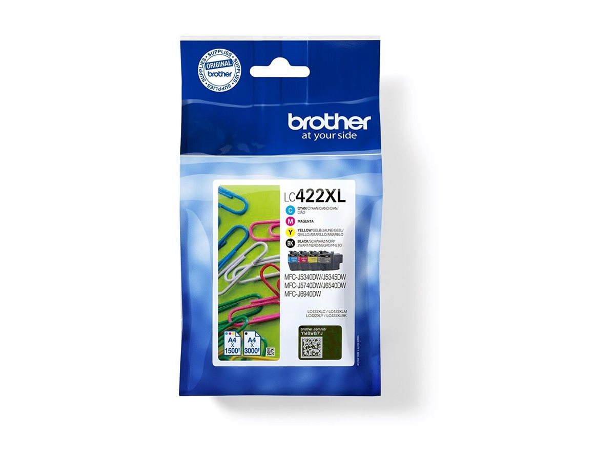BROTHER LC422XL HY Value BP Tintenpatrone Vorderansicht