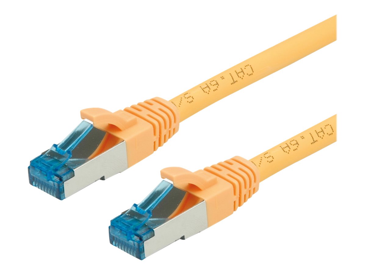 VALUE Patchkabel Kat.6A Class EA S/FTP PiMF LSOH gelb 1,5m Verpackung