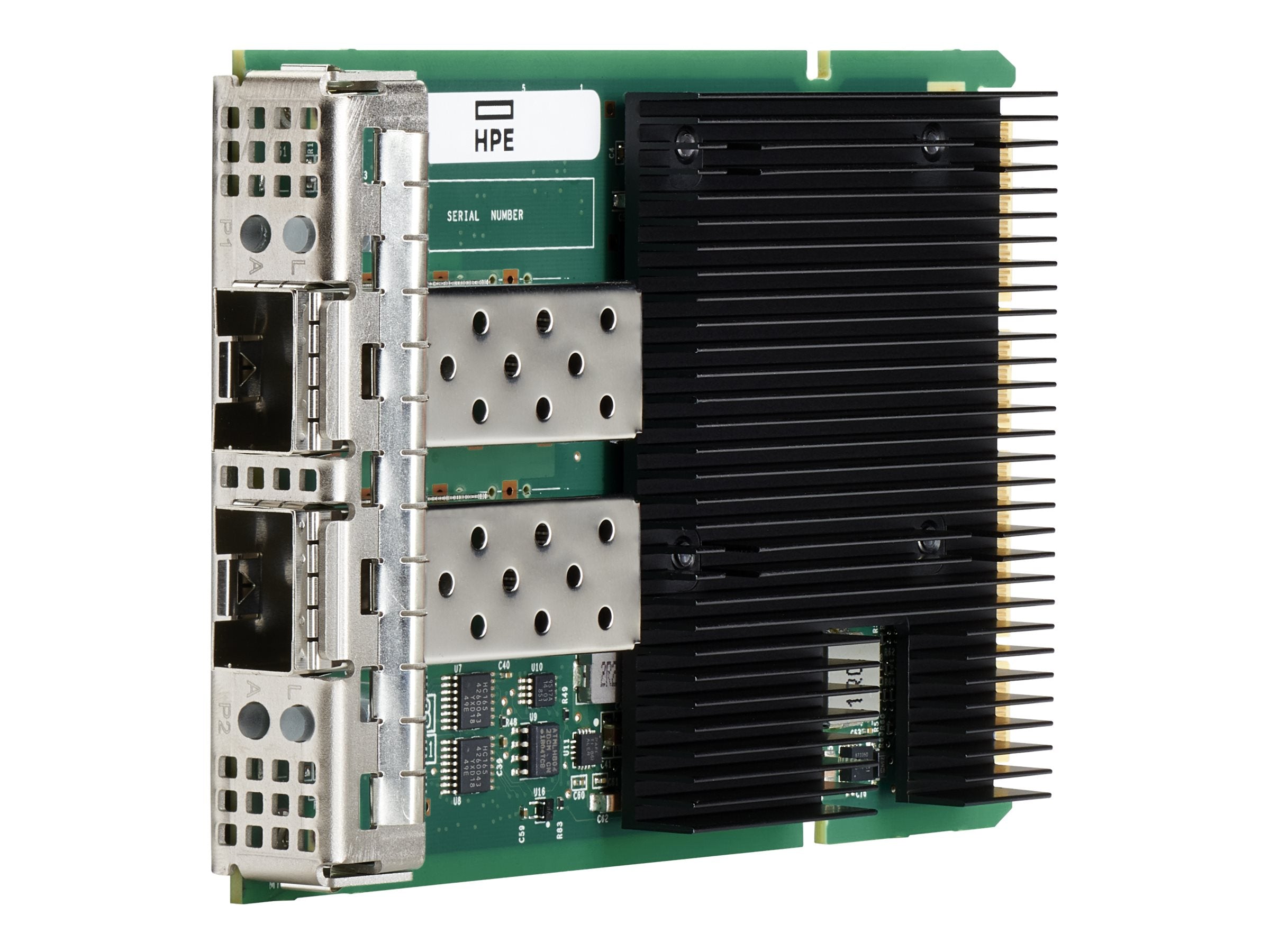 HPE Intel Ethernet Adapter X710-DA2 10Gb 2 Port SFP + OCP3 Vorderansicht