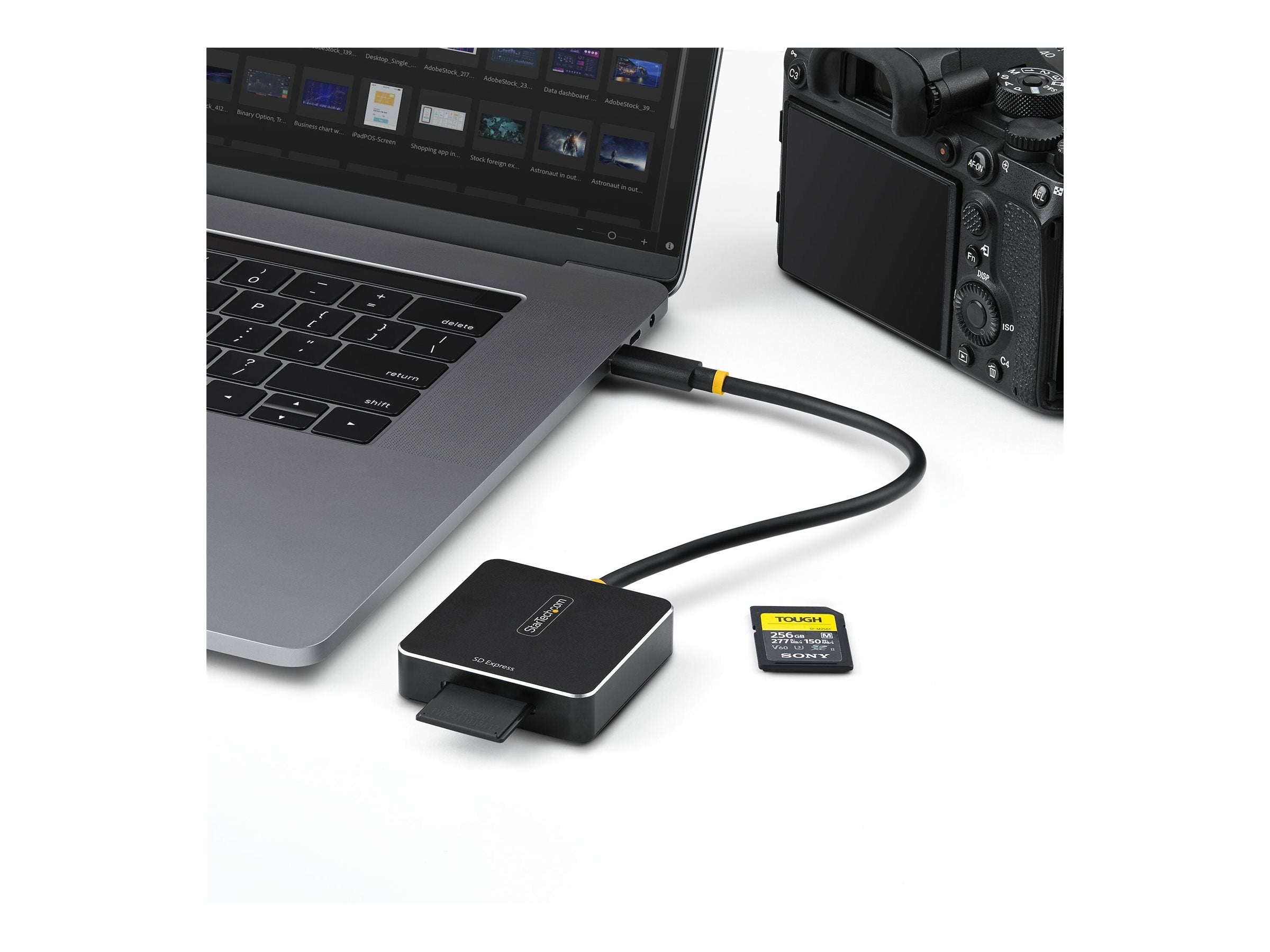 STARTECH.COM SD Express USB-C Kartenleser 10Gbps USB C Speicherkartenleser SD 7.1 Externer Kartenlesegerät SDHC/SDXC