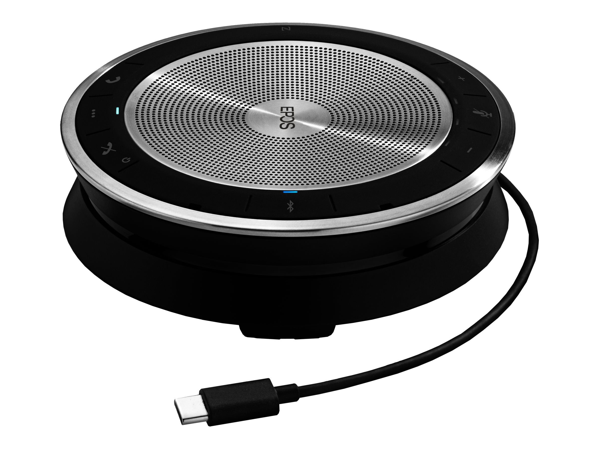 EPOS EXPAND 30+ Bluetooth Konferenzlautsprecher mit USB-C Kabel inkl. USB-A Adapter BT-Dongle fur bis 8 Teilnehmer ALE zertifiziert