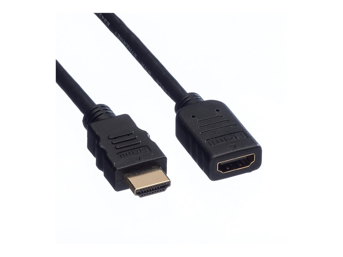 VALUE HDMI High Speed Verlängerungskabel mit Ethernet ST-BU 1,5m - Anschluss