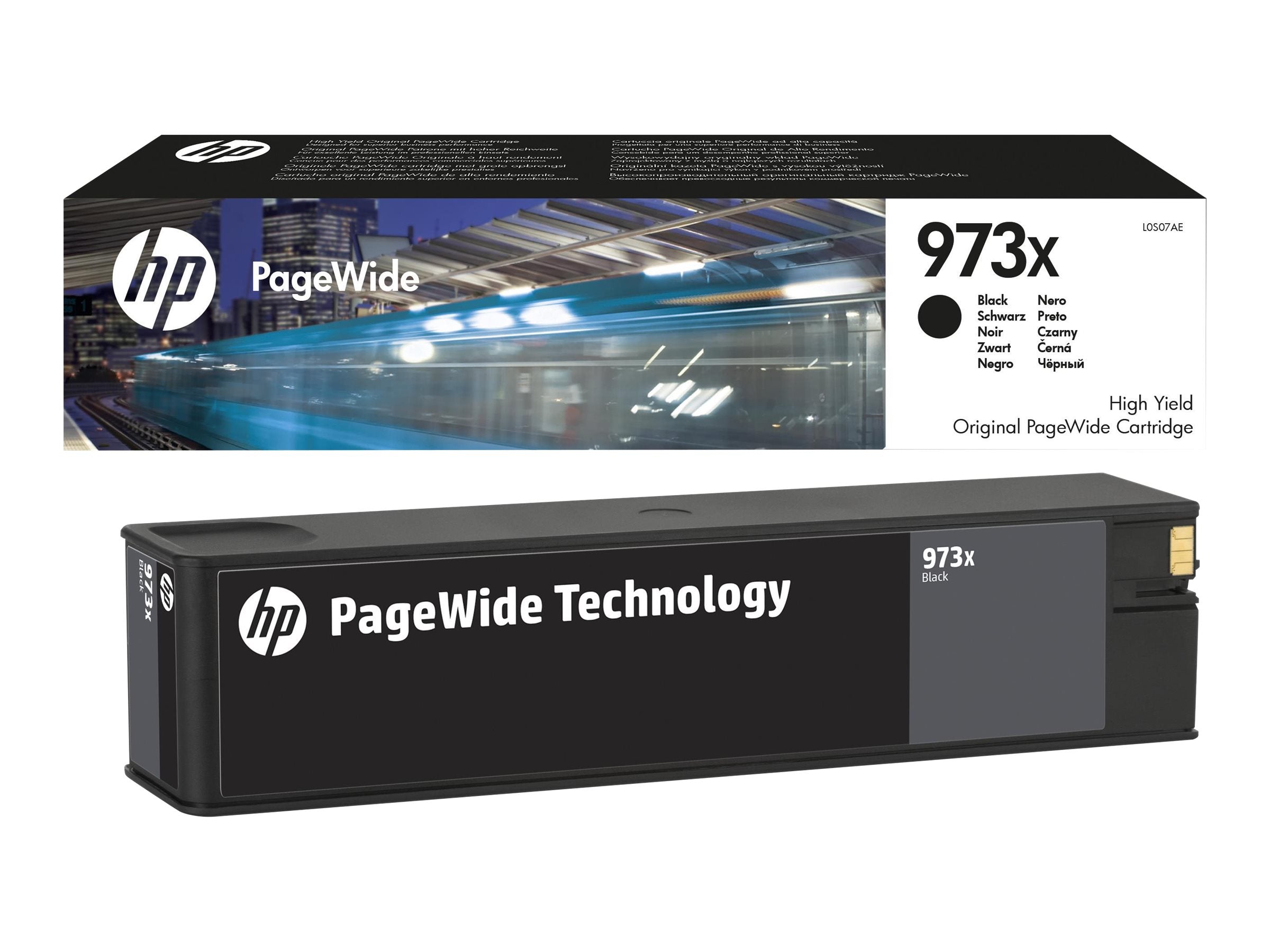 HP 973X original high yield black PageWide cartridge L0S07AE Verpackung