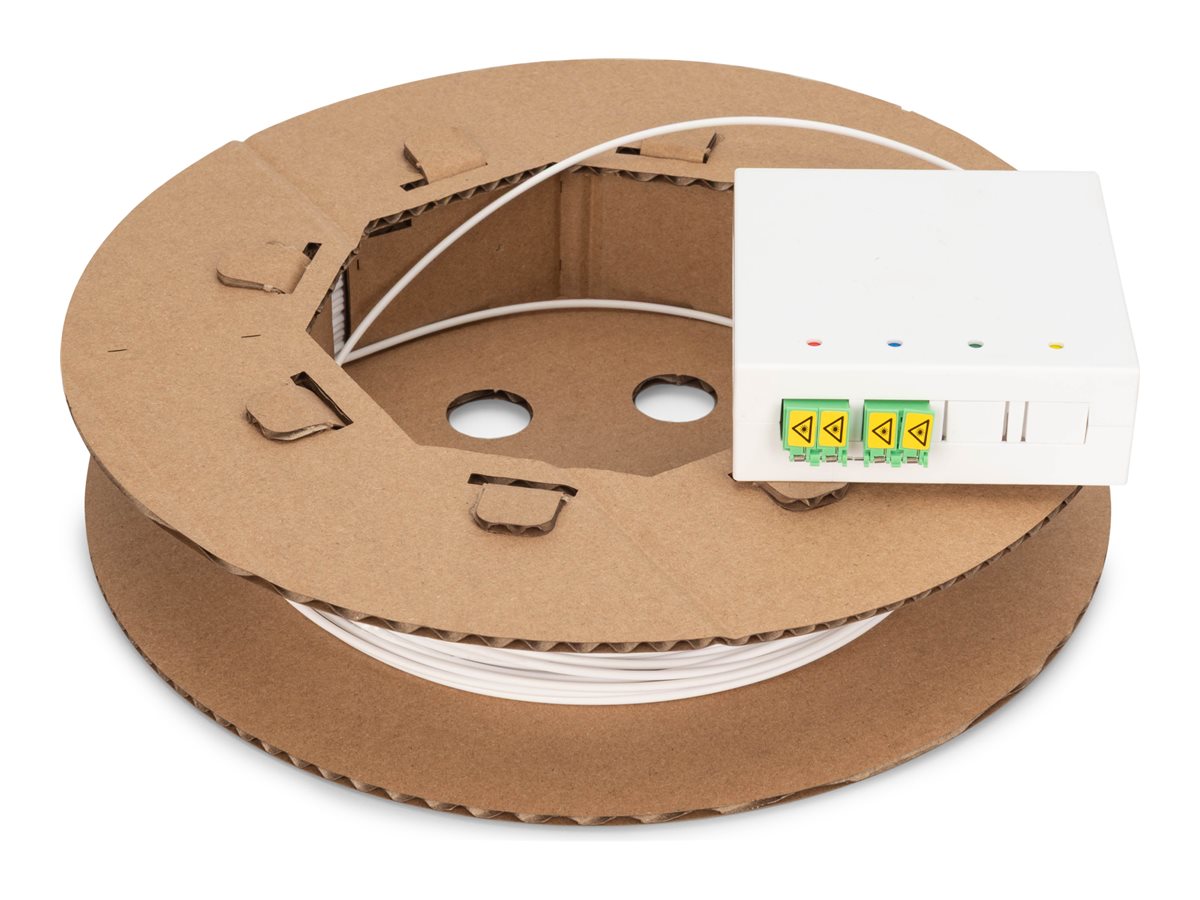 DIGITUS Fttx Installationskit 4-Kern LC-Stecker 50 m APC NE4 - Vorderansicht