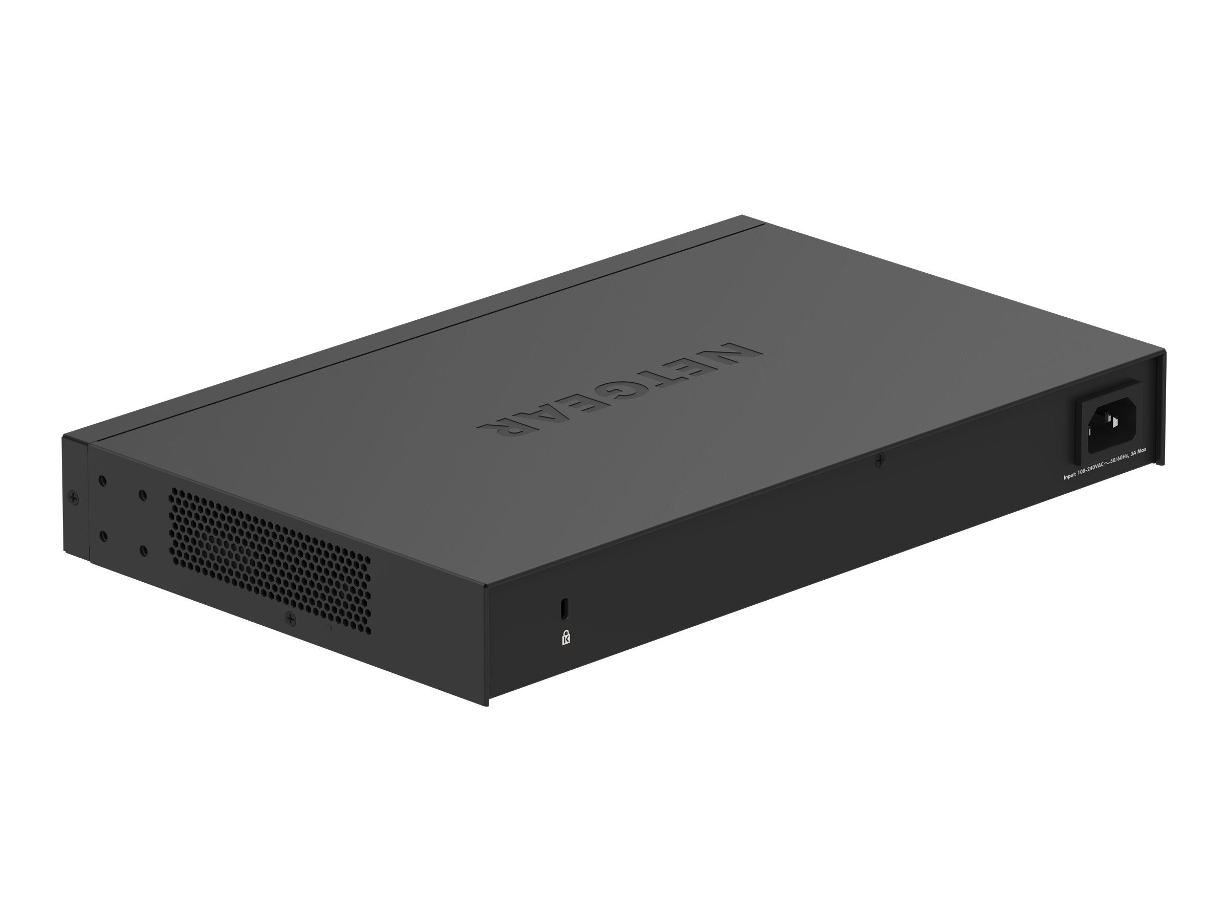 NETGEAR 24PT GIGE UNMANAGED SWITCH W/ POE+ Rückansicht